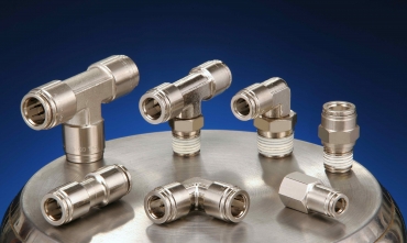 Nickel Plated Brass Push-In Air Fittings