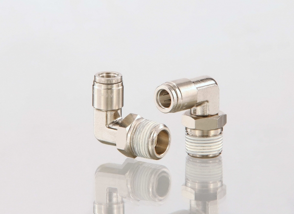 Swivel Male Elbow-Nickel Plated Brass